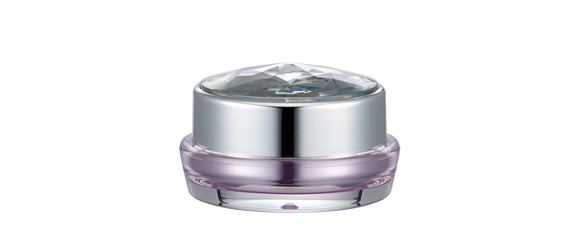 Barattolo di crema rotondo in acrilico da 5ml - ED-5-DD Diamante per sempre Barattolo di crema rotondo in acrilico da 5ml - ED-5-DD Diamante per sempre